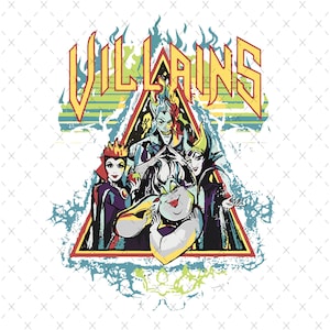 Retro Halloween Costume Png, I’m Okay Being Villain Png, Villain Gang Png, Villains Wicked Png, Halloween Family Trip Png, Sublimation File