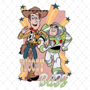 Toy Story Clipart Bundle: Woody, Buzz - Family Vacation PNG (Digital File)