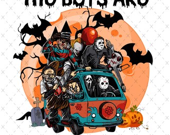 Horror Movie Characters PNG: The Boys Are Back In Town (Digital Download