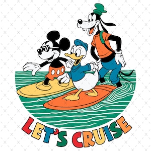 Let&#39;s Cruise Summer Vibes Png, Mickey Summer Vibes Svg, Mouse and Friends Summer Png, Summer Shirt Png, Summer Png, Magical Summer Png