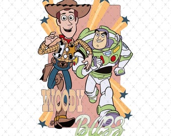 Clipart de Toy Story: Buzz y Woody PNG, SVG (Descarga digital)