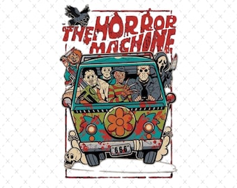 Horror Movie Characters PNG: Halloween Spooky Season (Digital Download)