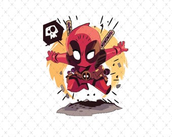Deadpool & Wolverine Png SVG: Projekt Superbohatera (Pobieranie Cyfrowe)