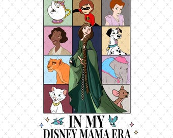 Disney Mama Era PNG, Retro Cartoon Mom Clipart, Mother's Day Sublimation (Digital Download)