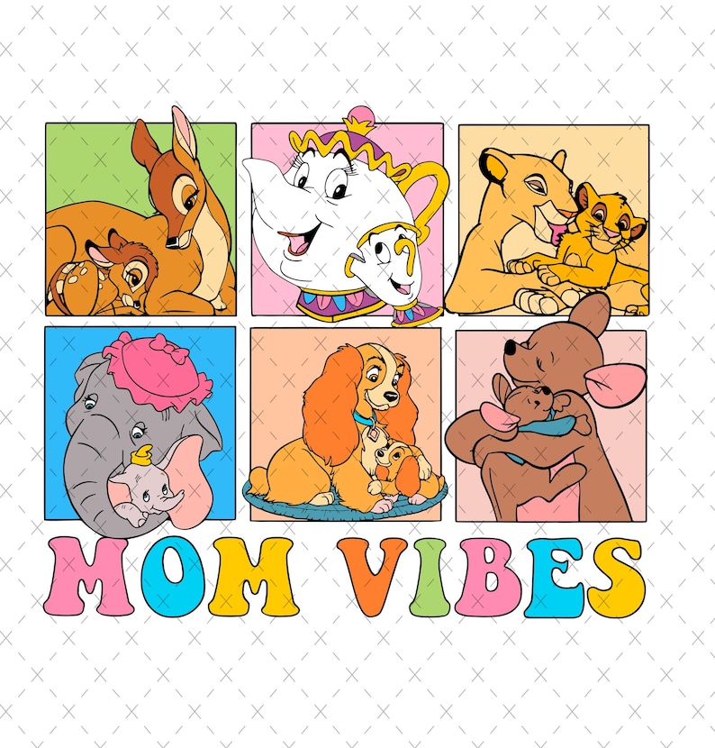 Retro Disney Character Mom Vibes, Mother's Day Svg, Mouse Mom Svg, Family Vacation Svg, Family Trip Svg, Mama Png, Gift For Mommy