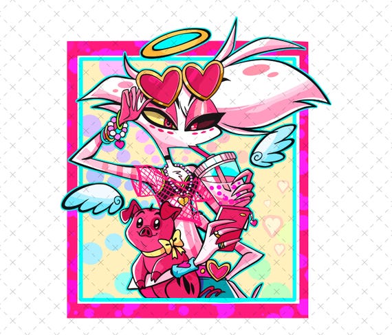 Hazbin Hotel Angel Dust PNG SVG: Cartoon Digital File - Etsy