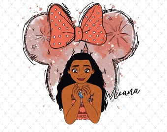 Retro Moana Shirt Design: Cricut SVG, PNG (Digital File)
