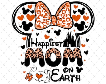 Happiest Mama On Earth Svg: Family Trip, Mother's Day (Digital File)