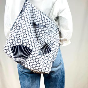 Geüpcycleerde yukata-schoudertas | Handgemaakte Japanse tas