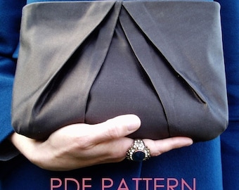Sewing Pattern Pleated Clutch Purse Downloadable PDF