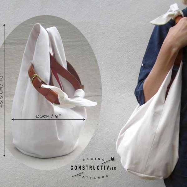 Easy Fabric Hobo Tote Bag sewing pattern