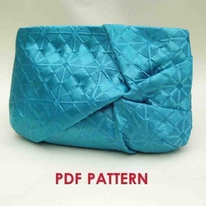 Clutch Purse PDF Sewing Pattern Download Twist Detail zdjęcie 1