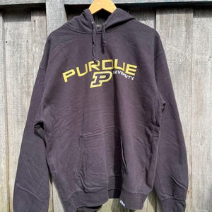 Vintage Purdue Universität Sweatshirt Purdue Crewneck Purdue Pullover Purdue Pullover Purdue Sweater Gedruckt Logo Farbe Herren XL