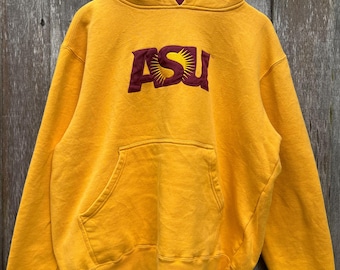 Vintage Arizona State University Hoodie: Embroidered Full Zipper Pullover