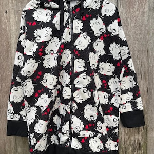 Vintage Betty Boop Zipper Betty Boop Crewneck Betty Boop Pullover Betty Boop Sweater Full Printed logo Men’s