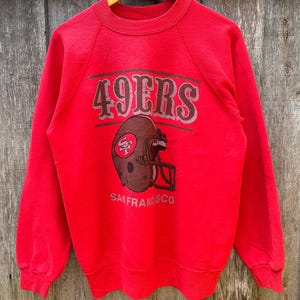 Vintage 90er Jahre NFL San Francisco 49ers Sweatshirt 49ers Crewneck NFL Pullover San Francisco Sweater Herren L