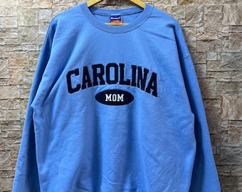 Vintage UNC Tar Heels Sweatshirt: Carolina Crewneck, Blue XL