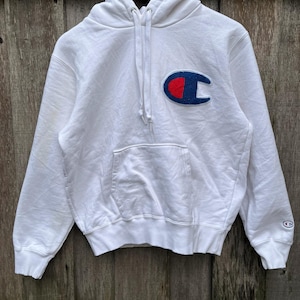 Vintage Champion Hoodie Champion Sweatshirt Champion Streetwear Pullover Pacth Big Logo