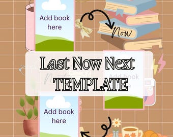 Last  - Now  - Next Instagram Book Post |  Canva Free Template | Bookstagram Carousel | BookTok Template | Pinterest