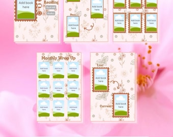 Rosa Lesezeichen Canva Template Bundle | BookTok Content Pack | Bearbeitbare Canva Free Lesevorlagen für Inhaltsersteller