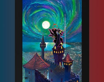 Magnetic Card Holder Wall Art | Umbreon VMAX | Evolving Skies | EVS 215