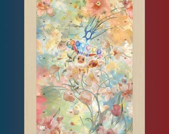 Magnetic Card Holder Wall Art | Eevee EX | Prismatic Evolutions | PRE 167