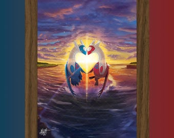 Magnetic Card Holder Wall Art | Latias & Latios GX | Team Up | TEU 170