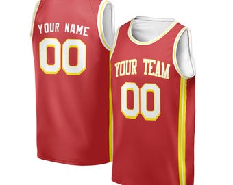 Personalized Atlanta Hawks Jersey Kid & Adult – Fan Inspired Red Icon Style
