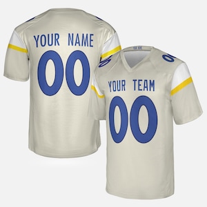 Custom Football Jersey, Los Angeles Rams, Bone, Custom Game Jersey, Personalized Team Name & Number, Football Jersey For Men, Women