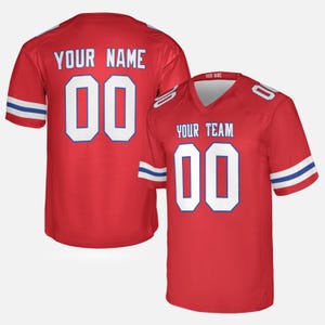 Custom Football Jersey, New England Patriots, Red, Custom Game Jersey, Personalized Team Name & Number, Football Jersey For Men, Women