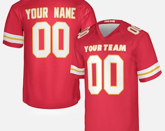 Personalized Red Chiefs Jersey: Add Name & Number, Adult Sizes