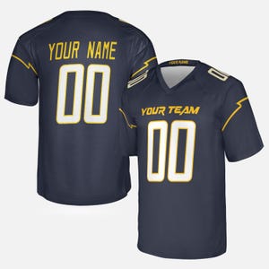 Custom Football Jersey, Los Angeles Chargers, Navy, Custom Game Jersey, Personalized Team Name & Number, Football Jersey For Men, Women