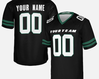 Personalized Legacy Black Jets Jersey: Add Name & Number, Adult Sizes