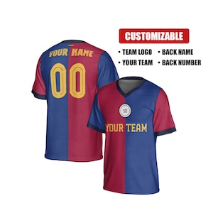 Personalized Barcelona Fan Jersey - Home Edition 2024 - Sublimation Printing for Men, Women