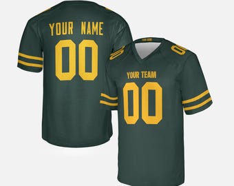 Camiseta personalizada de los Green Packers: añade nombre y número, tallas para adultos
