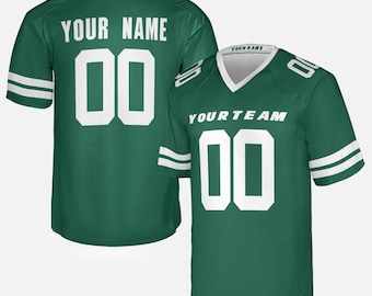Personalized Legacy Green Jets Jersey: Add Name & Number, Adult Sizes
