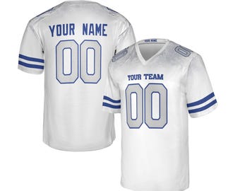 Camiseta personalizada blanca de los Bills 2025 Rivalidades: Añade nombre y número, tallas para adultos