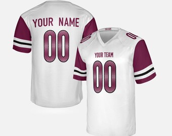 Maillot Commander blanc personnalisé : ajoutez le nom et le numéro, tailles adultes