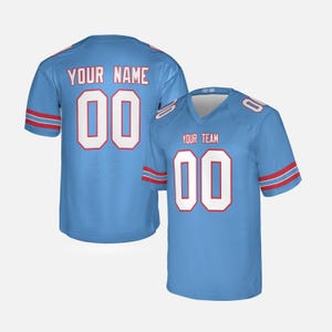 Custom Football Jersey, Tennessee Titans, Light Blue, Custom Game Jersey, Personalized Team Name & Number, Football Jersey For Men, Women