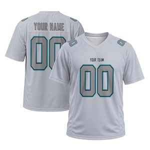 Personalized Jaguars Jersey Name Patch, Jacksonville Football Shirt, Gray Atmosphere Style, Game Day Shirt