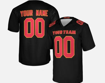 Personalized Carbon Black Chiefs Jersey: Fashion Game Jersey, Add Name & Number