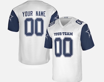 Camiseta retro personalizada de los Cowboys blancos de 1996: Añade nombre y número.