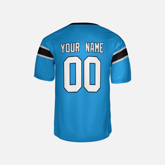 Carolina Panthers Personalized Jersey Men's Black Carolina