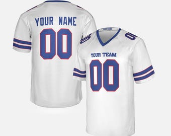 Camiseta personalizada de los White Bills: añade nombre y número, tallas de adulto