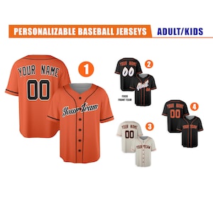Personalized Giants Jersey - Piping Options - Infant, Toddler, Youth, Adult