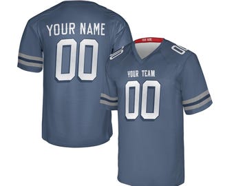 Camiseta personalizada azul de los Patriots 2025: Colección Rivalidades, añade nombre y número.