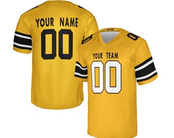 Personalized Yellow Steelers Jersey: Alternate, Add Name & Number, Adult Sizes