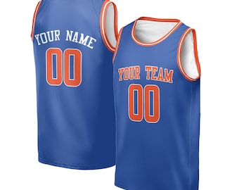 Gepersonaliseerde New York Knicks-jersey voor kinderen en volwassenen – door fans geïnspireerde blauwe swingman-icoonstijl