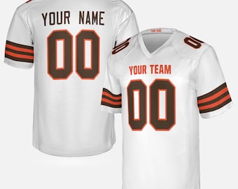 1946年クリーブランド・ブラウンズ ジャージ（ホワイト）：名前と背番号を追加、大人サイズ