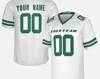 Personalized Legacy White Jets Jersey: Add Name & Number, Adult Sizes